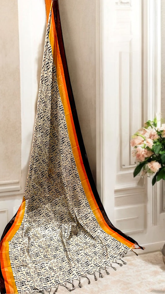 Silk printed dupatta